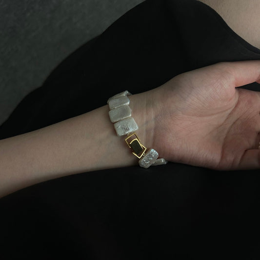 The Weight of Time – Architectural Baroque Block Bracelet