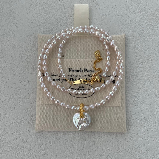 Pink Reverie|Sweetheart Baroque Necklace